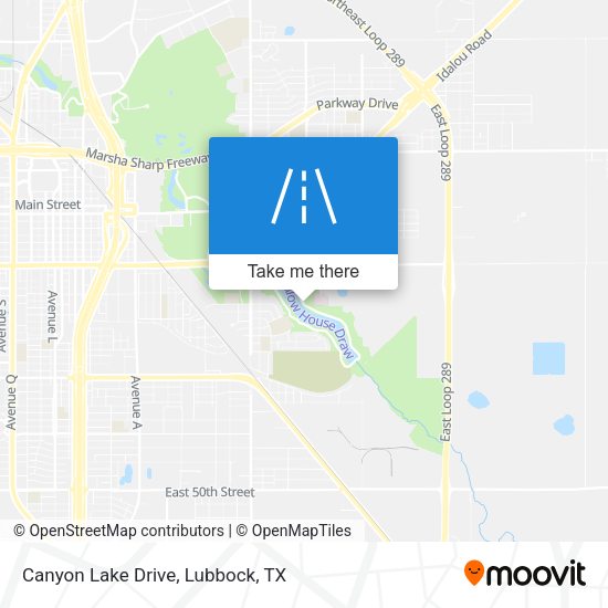 Canyon Lake Drive map