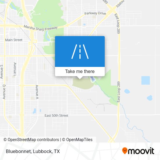 Mapa de Bluebonnet