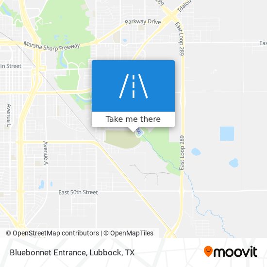 Bluebonnet Entrance map