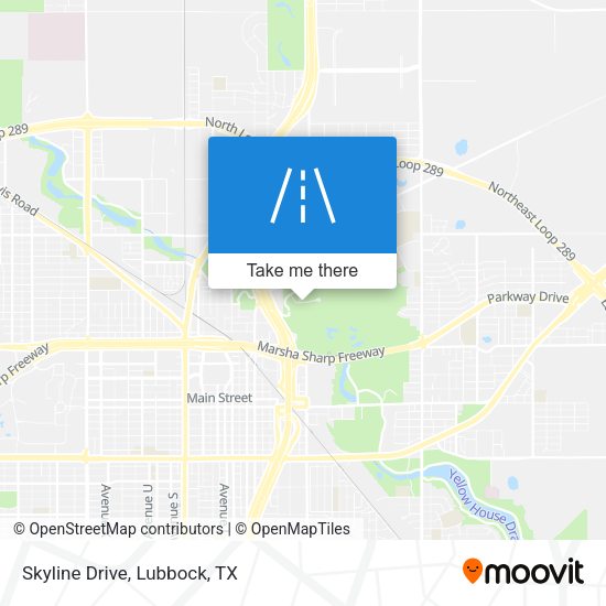 Mapa de Skyline Drive