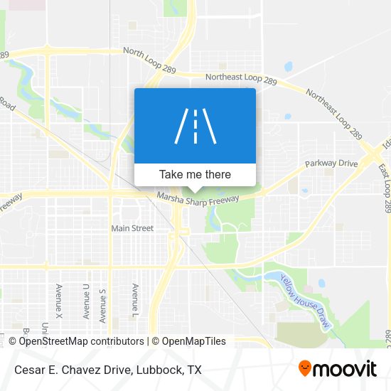 Cesar E. Chavez Drive map