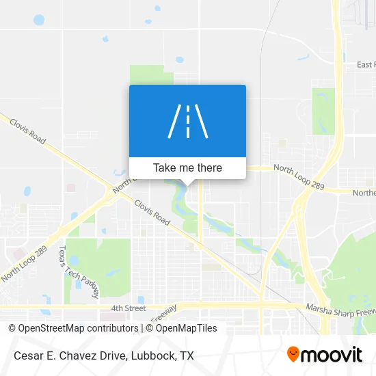 Cesar E. Chavez Drive map