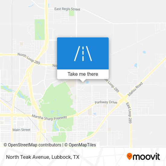 Mapa de North Teak Avenue