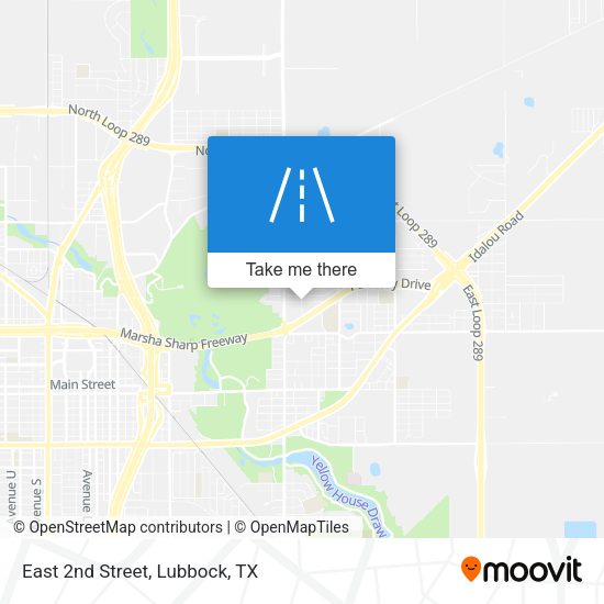 Mapa de East 2nd Street