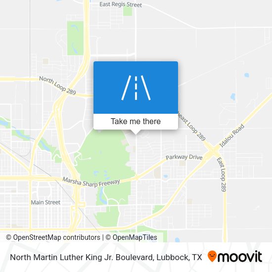 North Martin Luther King Jr. Boulevard map