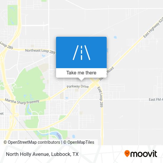 North Holly Avenue map