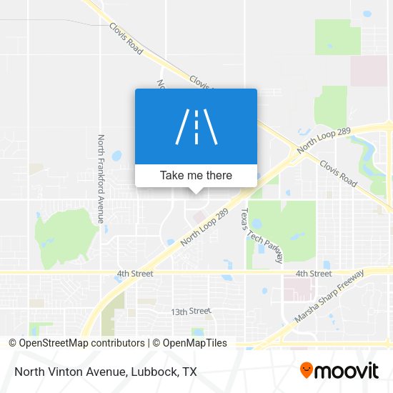 Mapa de North Vinton Avenue