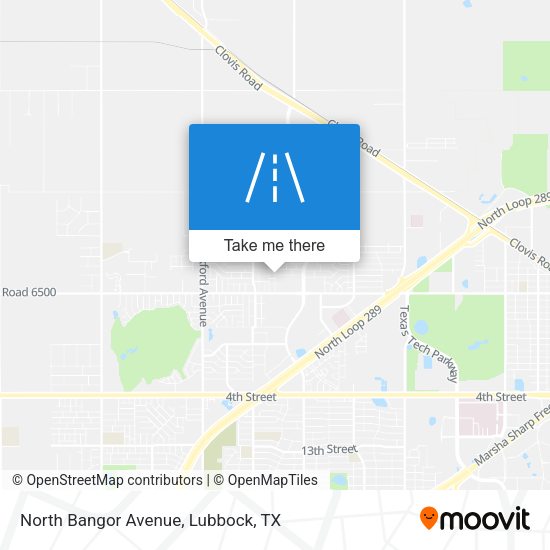 North Bangor Avenue map
