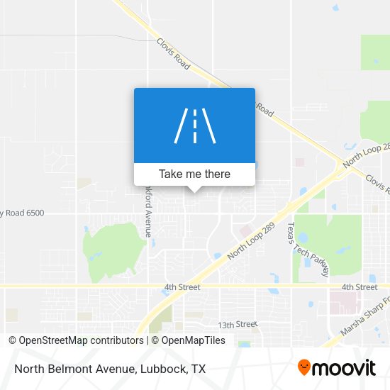 North Belmont Avenue map