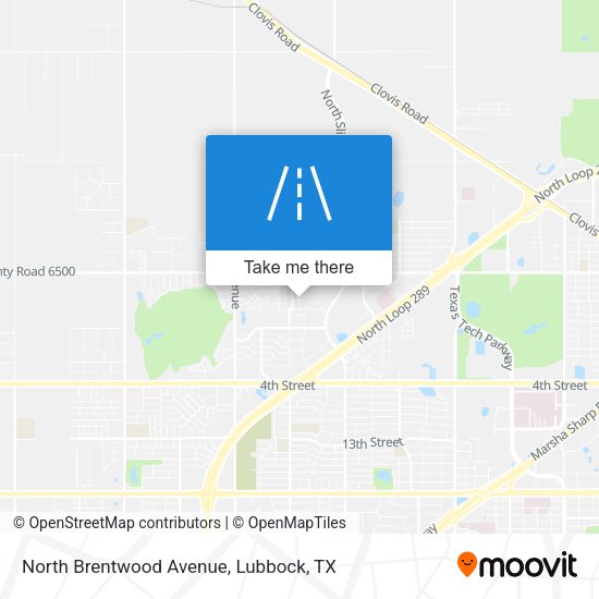 North Brentwood Avenue map