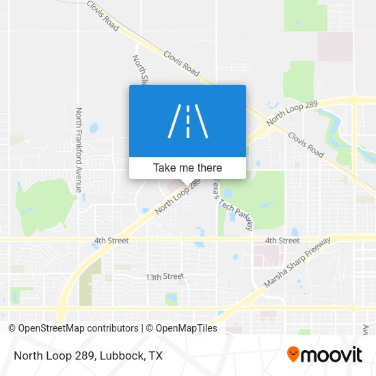 Mapa de North Loop 289