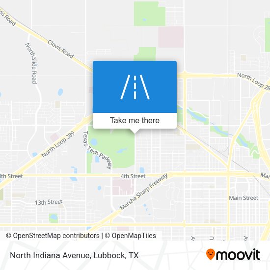 North Indiana Avenue map