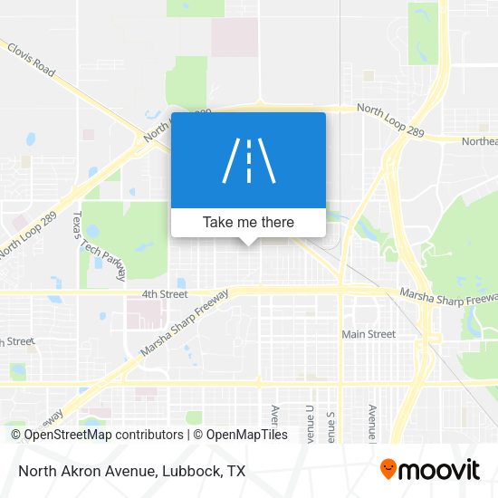 Mapa de North Akron Avenue