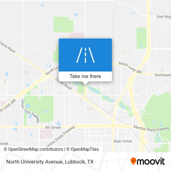 Mapa de North University Avenue
