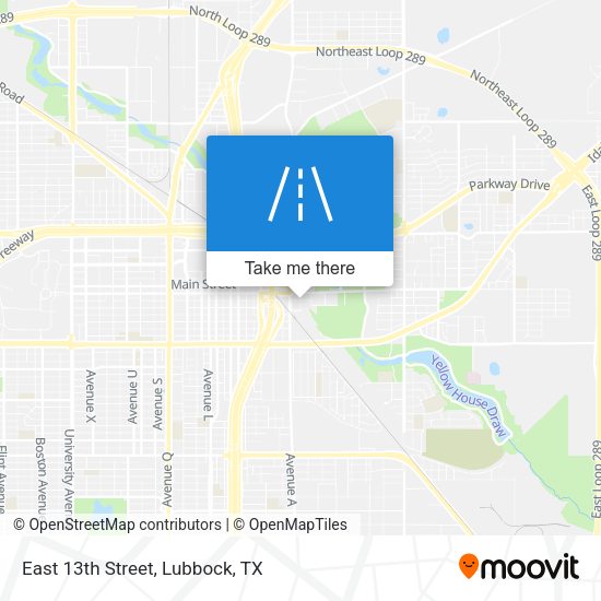 Mapa de East 13th Street
