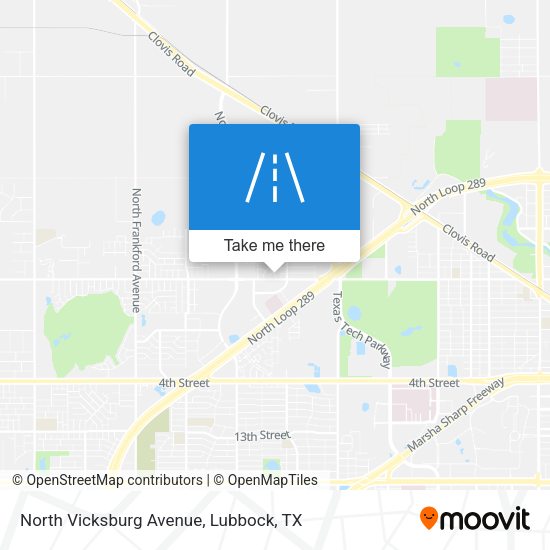 North Vicksburg Avenue map