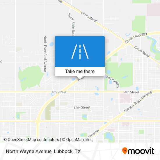 Mapa de North Wayne Avenue