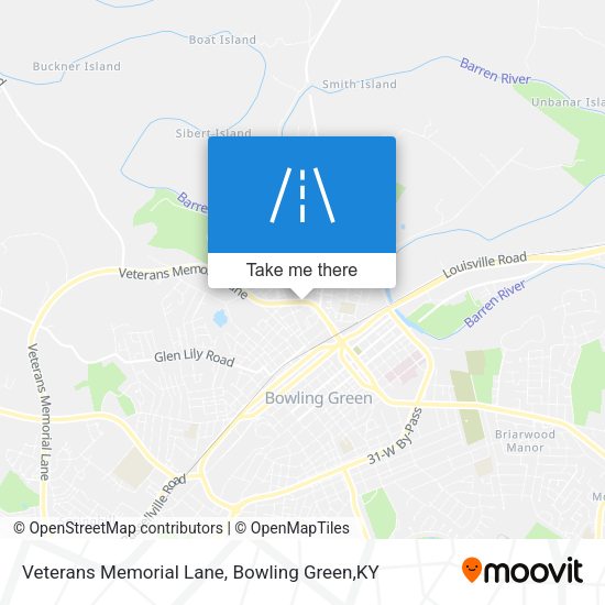 Veterans Memorial Lane map