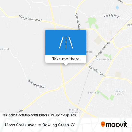 Mapa de Moss Creek Avenue