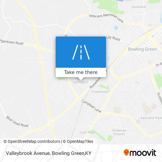 Mapa de Valleybrook Avenue