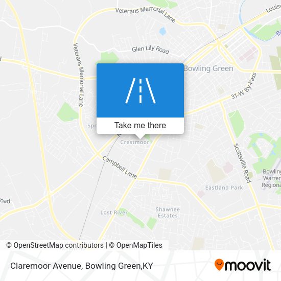 Claremoor Avenue map