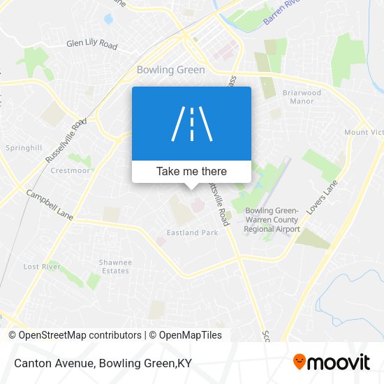 Canton Avenue map