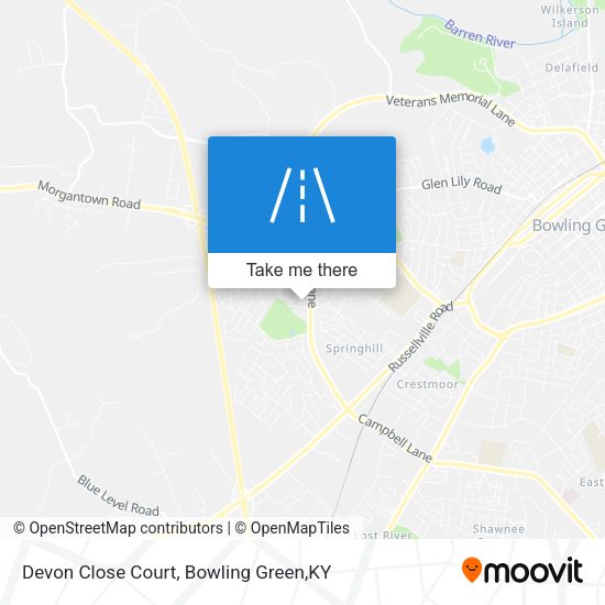Devon Close Court map