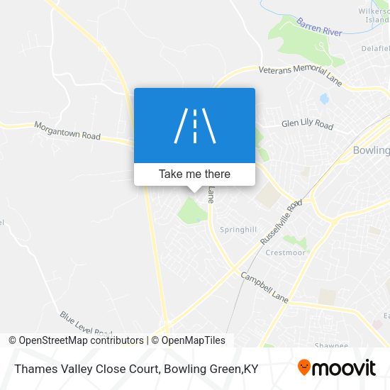 Mapa de Thames Valley Close Court