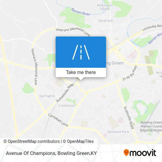 Avenue Of Champions map