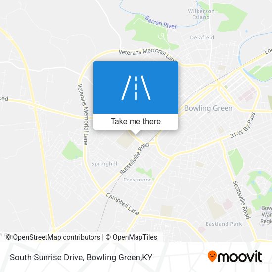 South Sunrise Drive map