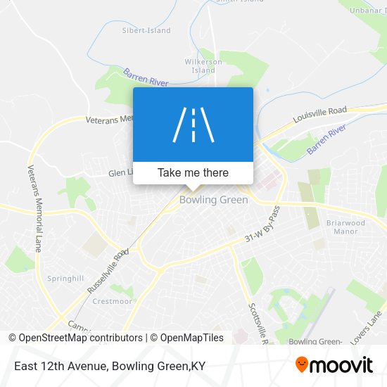 East 12th Avenue map