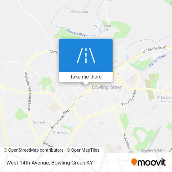 West 14th Avenue map