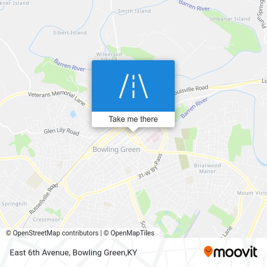 East 6th Avenue map