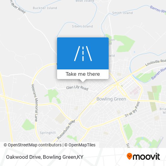 Oakwood Drive map