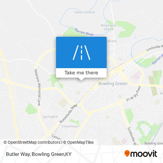 Butler Way map