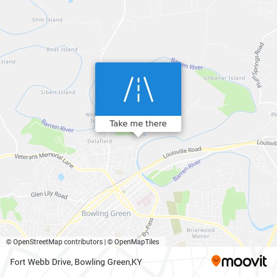 Fort Webb Drive map