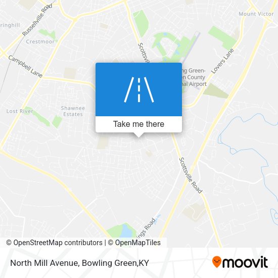 North Mill Avenue map