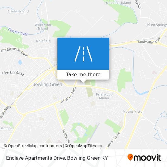 Enclave Apartments Drive map