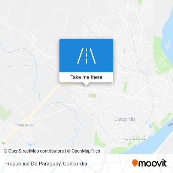 Republica De Paraguay map