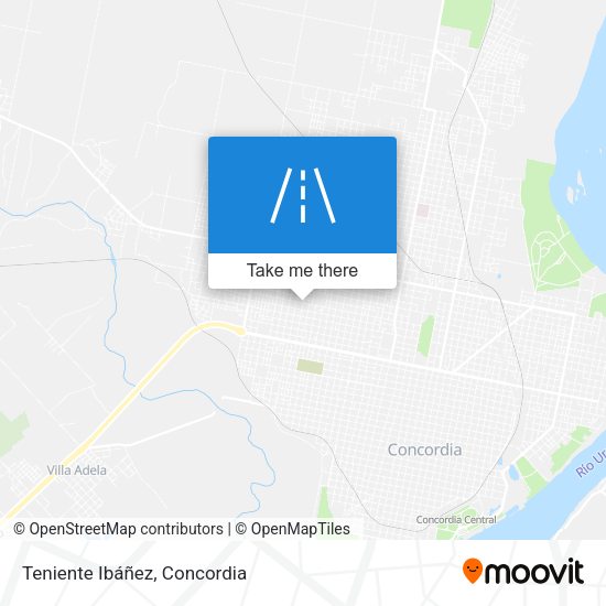Teniente Ibáñez map