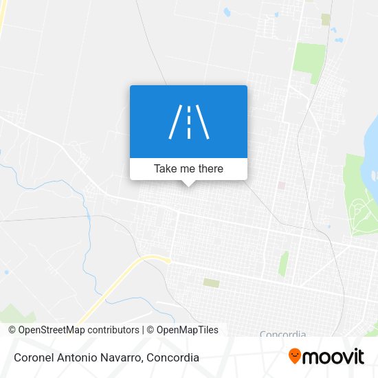Mapa de Coronel Antonio Navarro