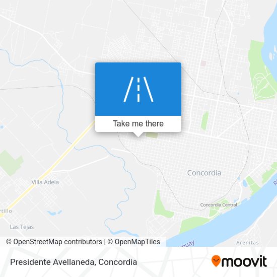 Presidente Avellaneda map