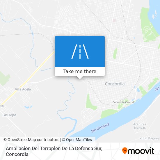 Ampliación Del Terraplén De La Defensa Sur map