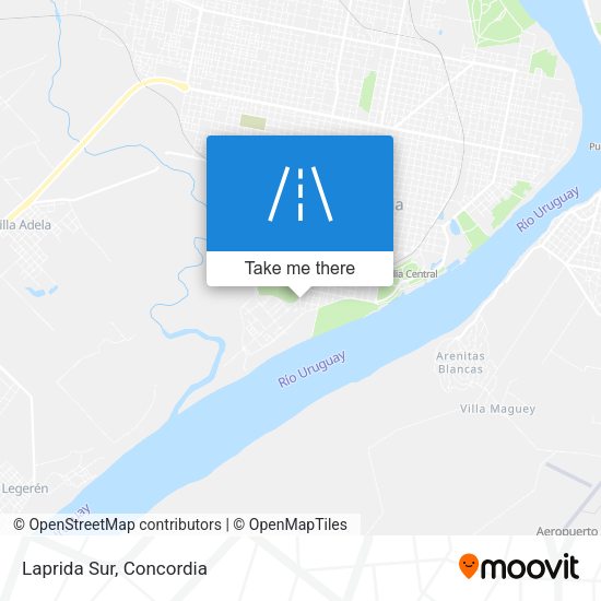 Mapa de Laprida Sur
