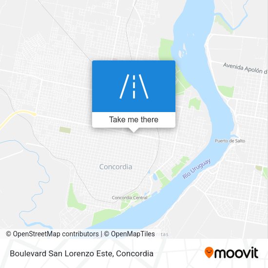 Boulevard San Lorenzo Este map