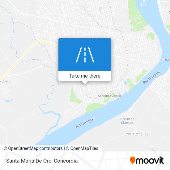 Santa María De Oro map