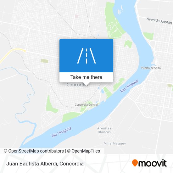 Juan Bautista Alberdi map