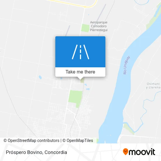 Mapa de Próspero Bovino