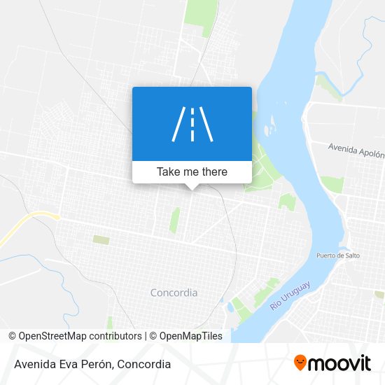Avenida Eva Perón map