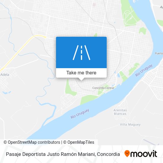 Mapa de Pasaje Deportista Justo Ramón Mariani